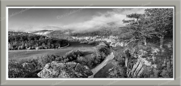 02.6 Early Morning View From The Summit Of Roark Bluff On The Buffalo River - Professional Panoramas Of Arkansas photography by Paul Caldwell